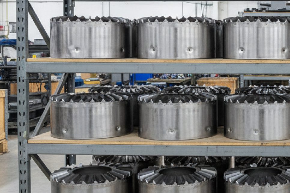 Boiler diffusers on shelving